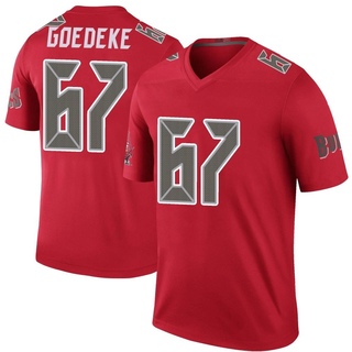 Legend Luke Goedeke Men's Tampa Bay Buccaneers Color Rush Jersey - Red