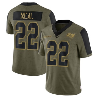Limited Keanu Neal Men's Tampa Bay Buccaneers 2021 Salute To Service Jersey - Olive