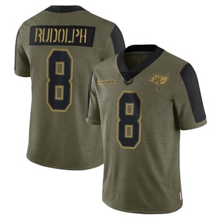 Limited Kyle Rudolph Men's Tampa Bay Buccaneers 2021 Salute To Service Jersey - Olive