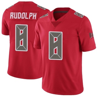 Limited Kyle Rudolph Men's Tampa Bay Buccaneers Color Rush Jersey - Red