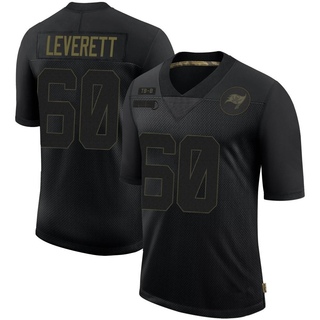 Limited Nick Leverett Men's Tampa Bay Buccaneers 2020 Salute To Service Jersey - Black