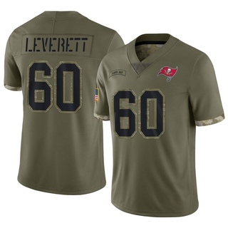 Limited Nick Leverett Men's Tampa Bay Buccaneers 2022 Salute To Service Jersey - Olive