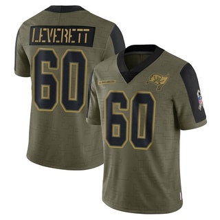 Limited Nick Leverett Youth Tampa Bay Buccaneers 2021 Salute To Service Jersey - Olive
